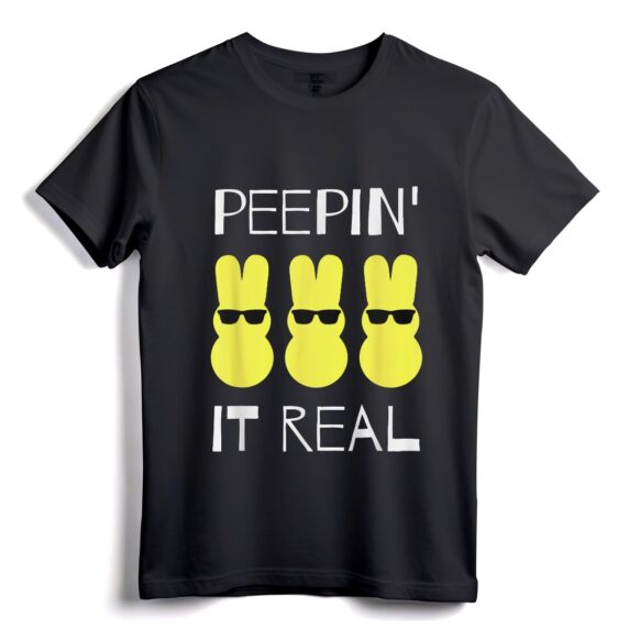 Lustiges Oster-Shirt-Outfit für Kleinkinder, Jungen und Mädchen  süßes, individuelles Peepin It Real Easter-T-Shirt für Kinder